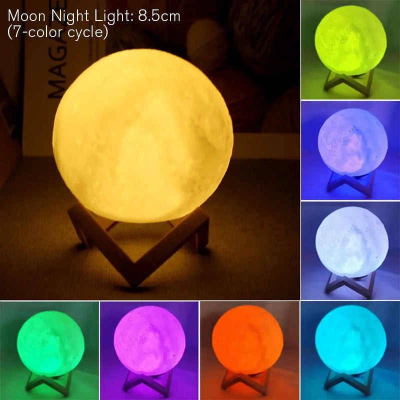 Lua lâmpada de led night light